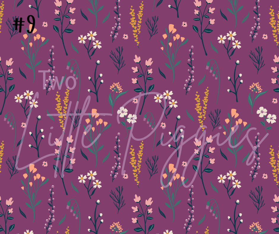Printed Vinyl - Eclectic Floral