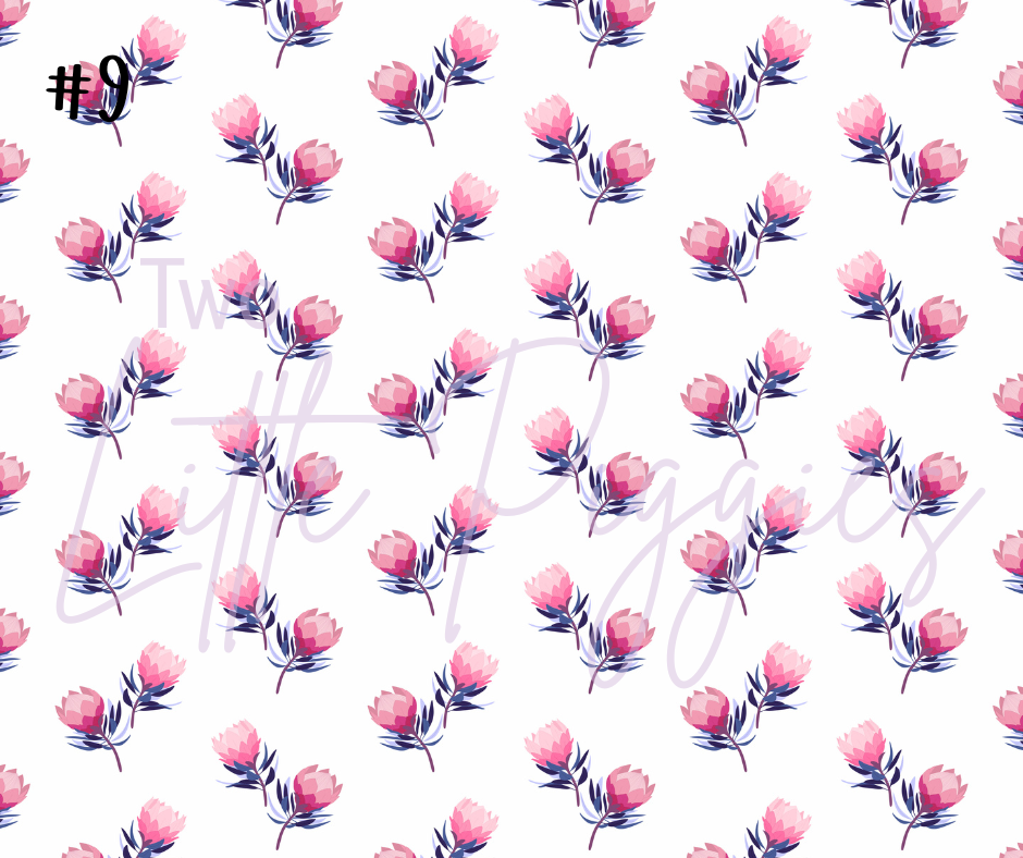 Printed Vinyl - Protea Flowers