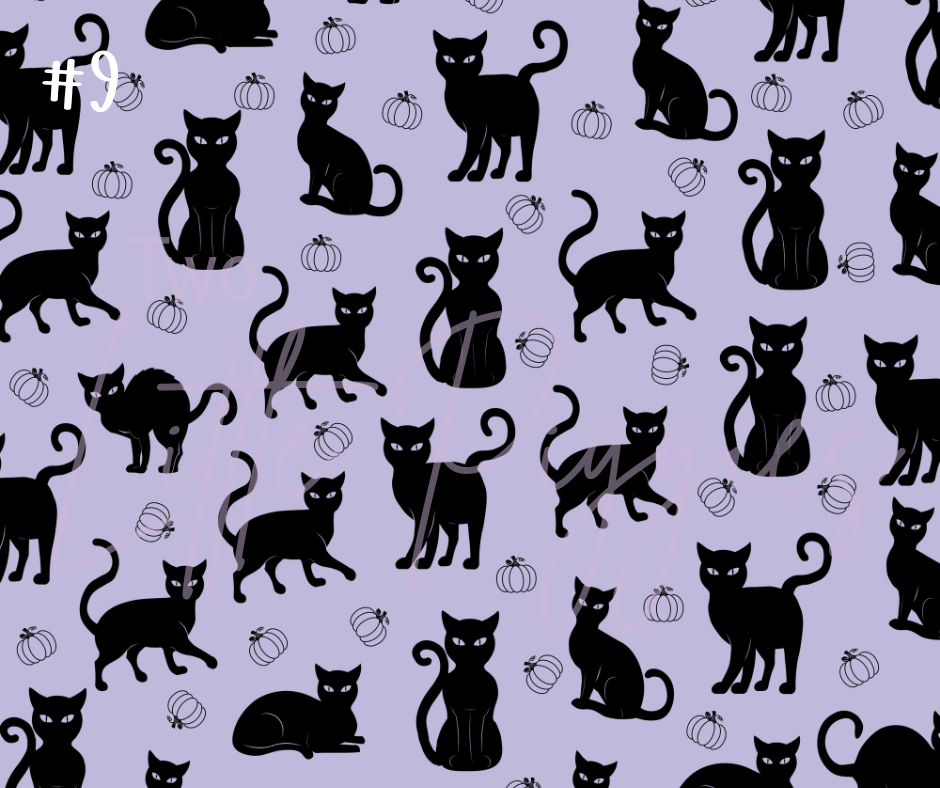 Printed Vinyl - Halloween Pastel Purple Collection
