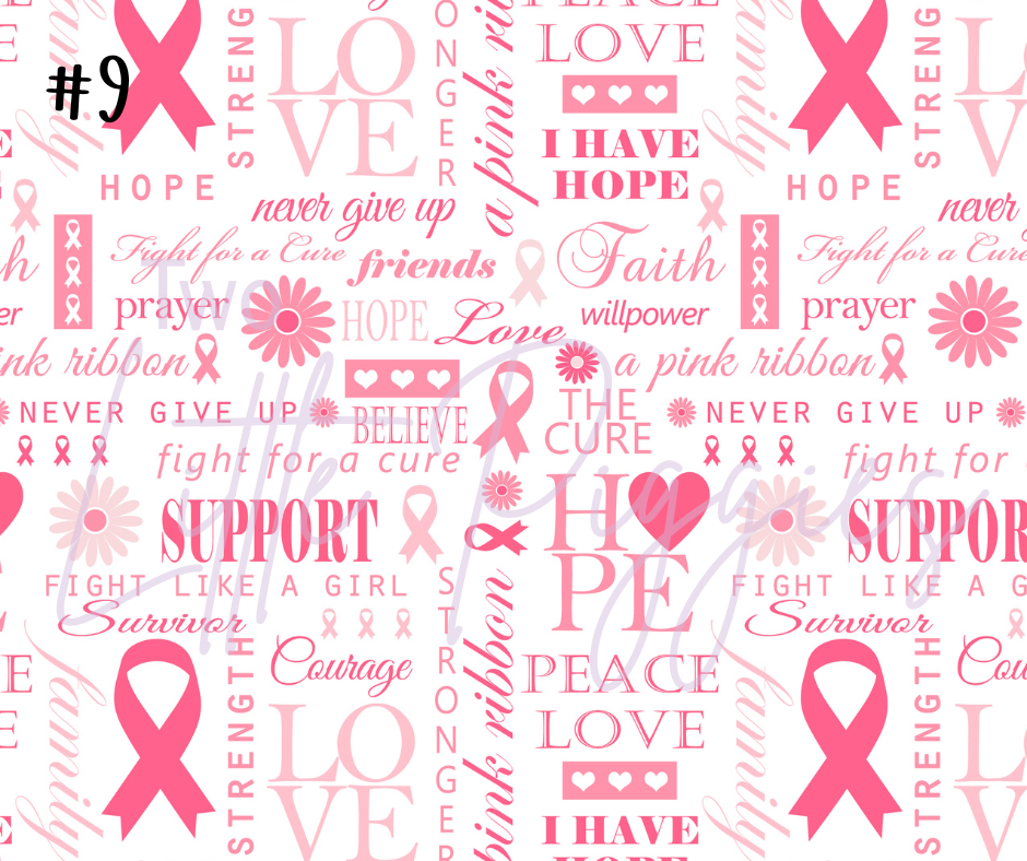Printed Vinyl - Breast Cancer Awareness