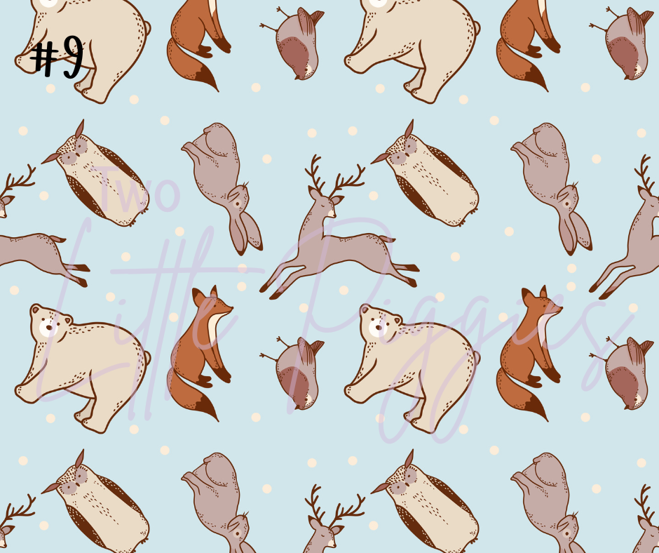 Printed Vinyl - Winter Animals
