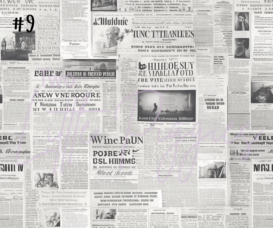 Printed Vinyl - Newspaper