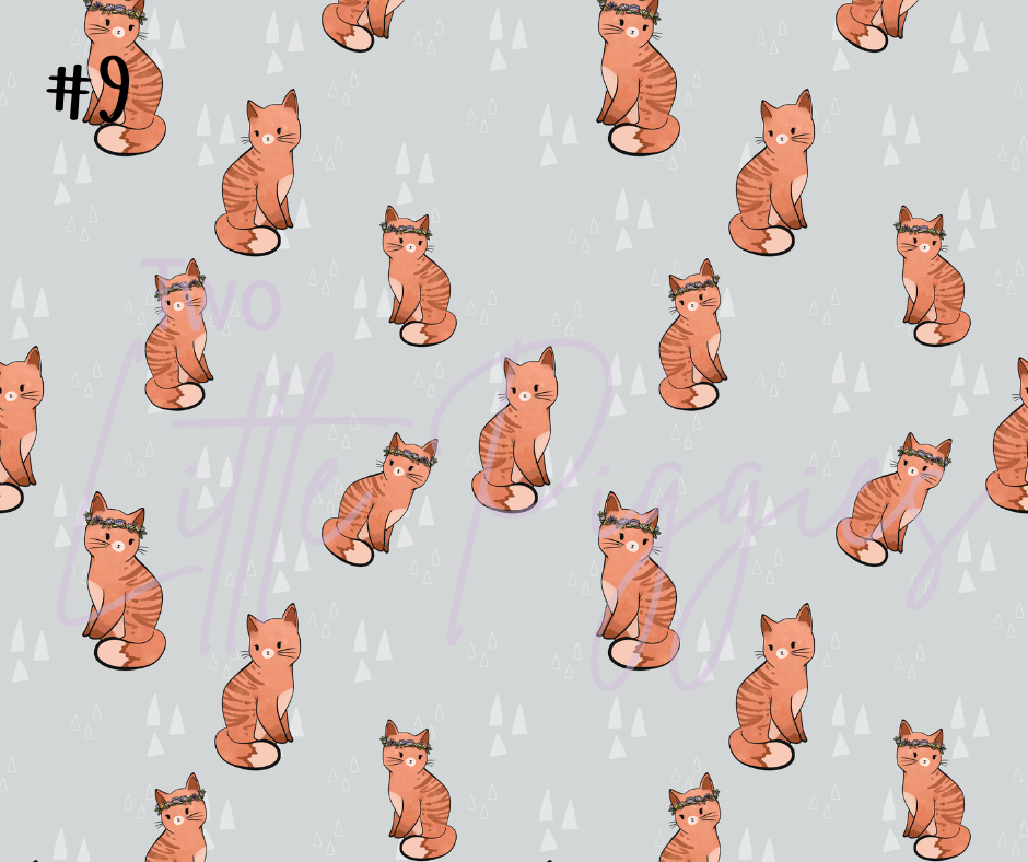 Printed Vinyl - Cute Cats
