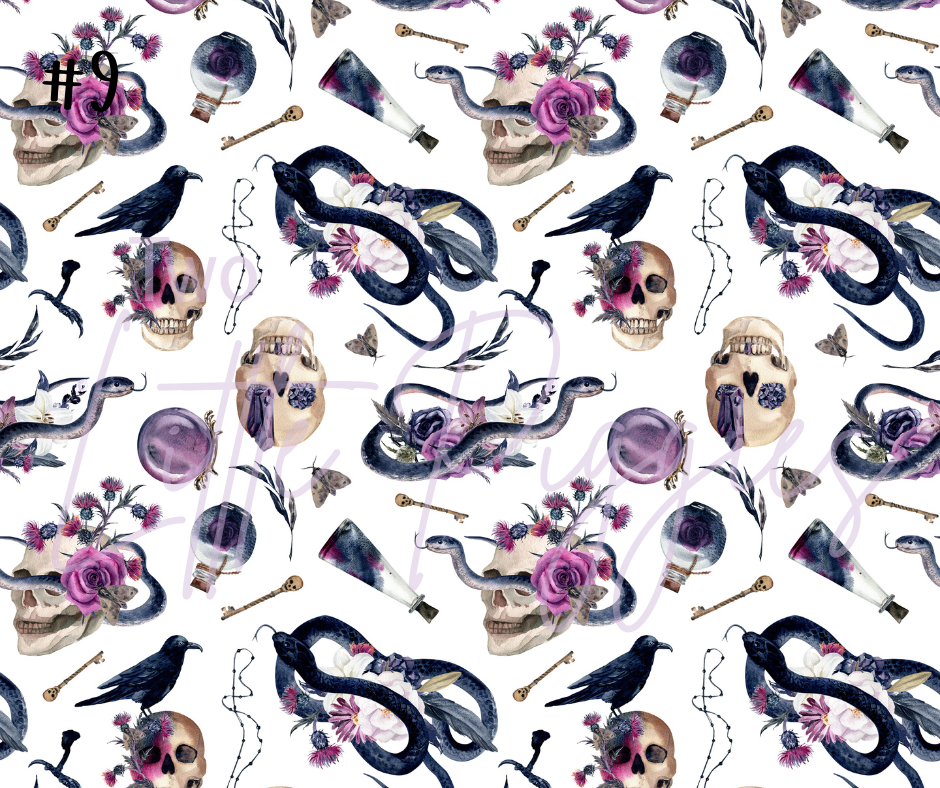 Printed Vinyl - Halloween Gothic Collection