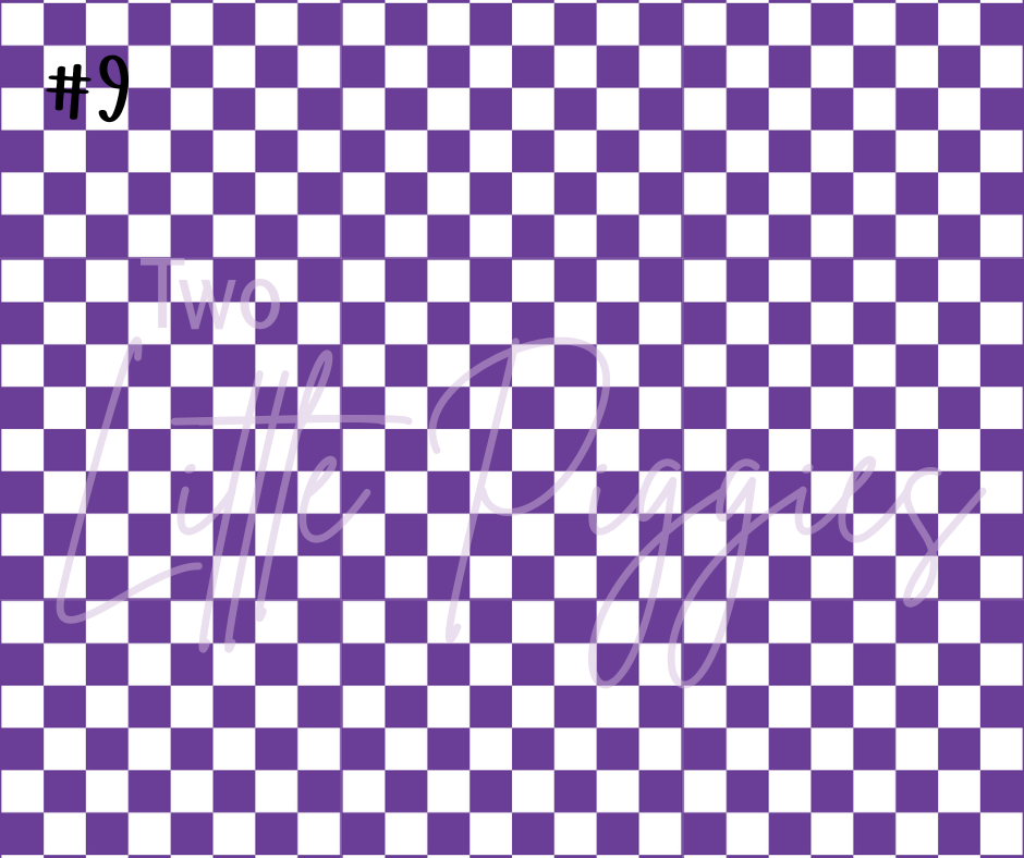 Printed Vinyl - Checkers - Regular