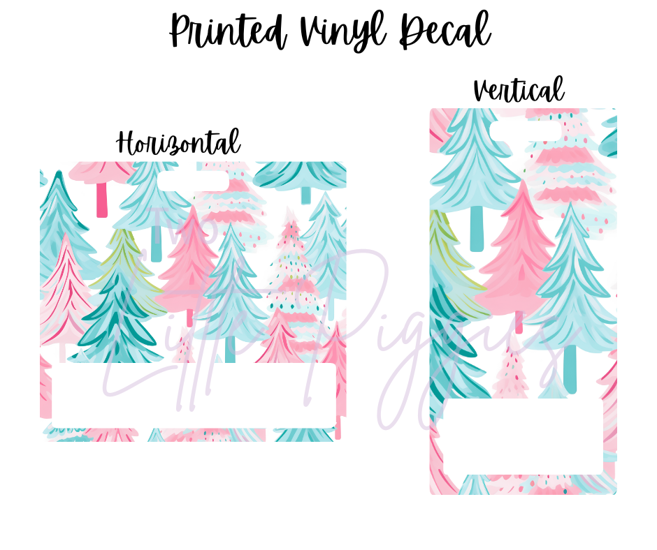 Printed Vinyl - Preppy Christmas Trees