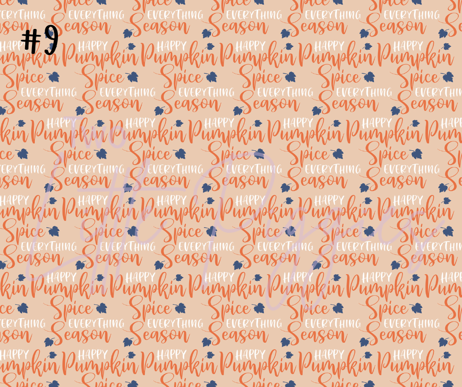 Printed Vinyl - Hello Fall