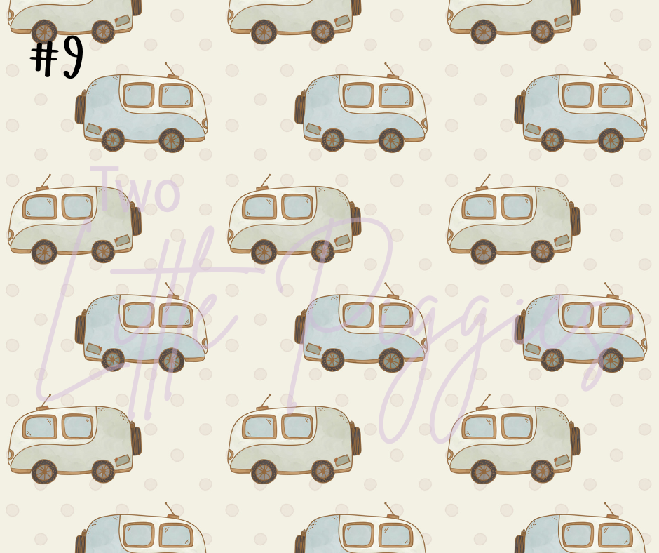 Printed Vinyl - Camping Fun
