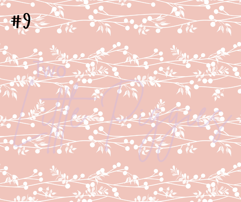 Printed Vinyl - Rosy Christmas