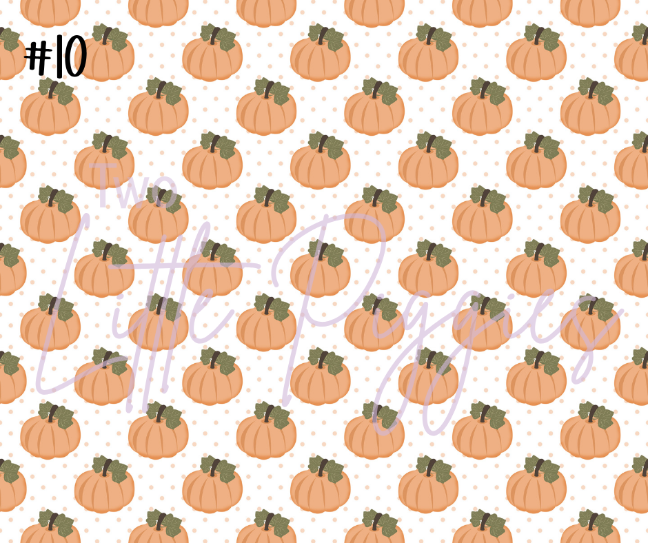 Printed Vinyl - Fall Pumpkins