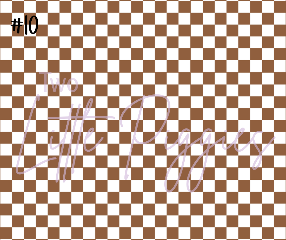 Printed Vinyl - Checkers - Regular