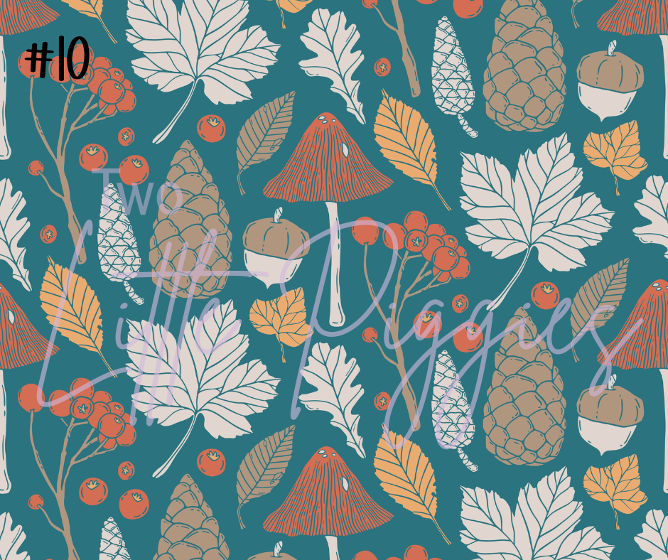 Printed Vinyl - Teal Pumpkin