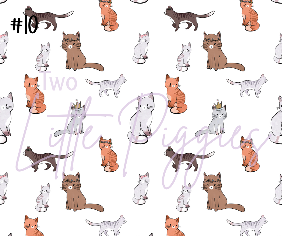 Printed Vinyl - Cute Cats