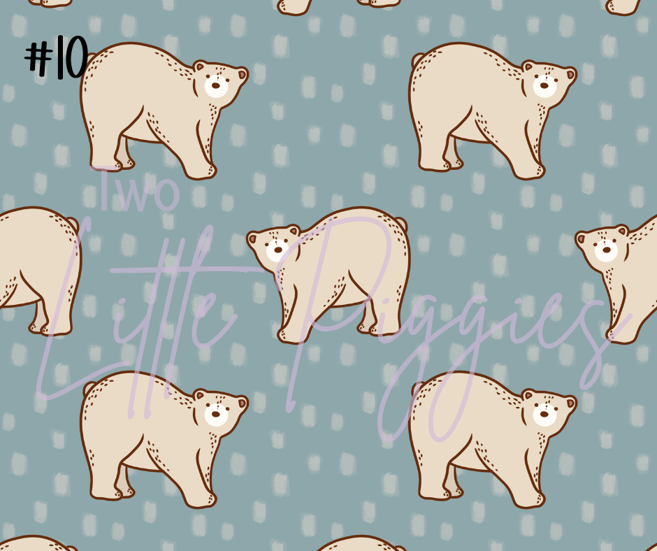Printed Vinyl - Winter Animals