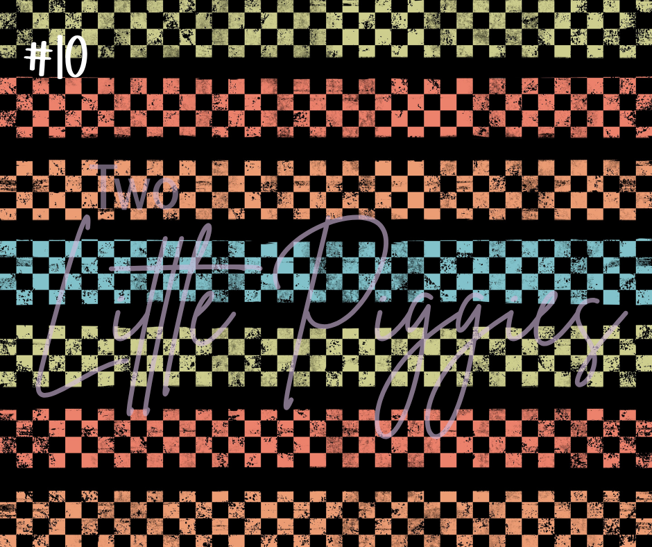 Printed Vinyl - Checkered Good Vibes