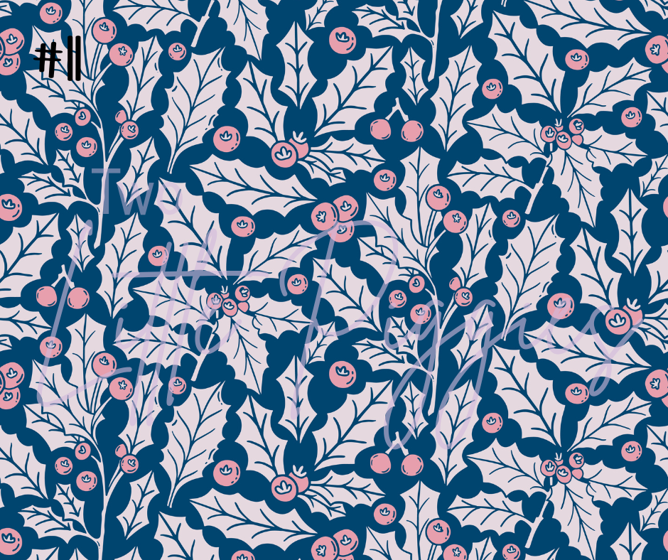 Printed Vinyl - Winter Blush