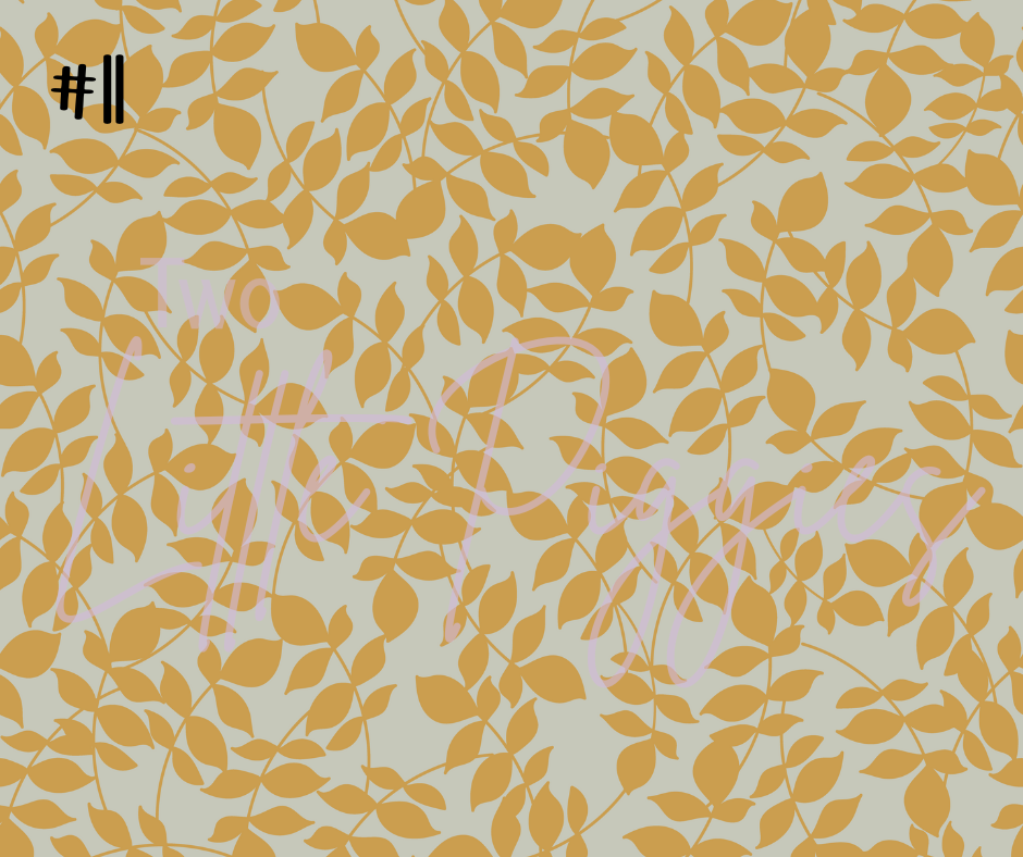 Printed Vinyl - Checkers - Earthy Insects