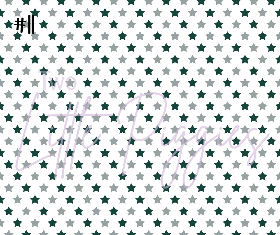 Printed Vinyl - Football - Green and White