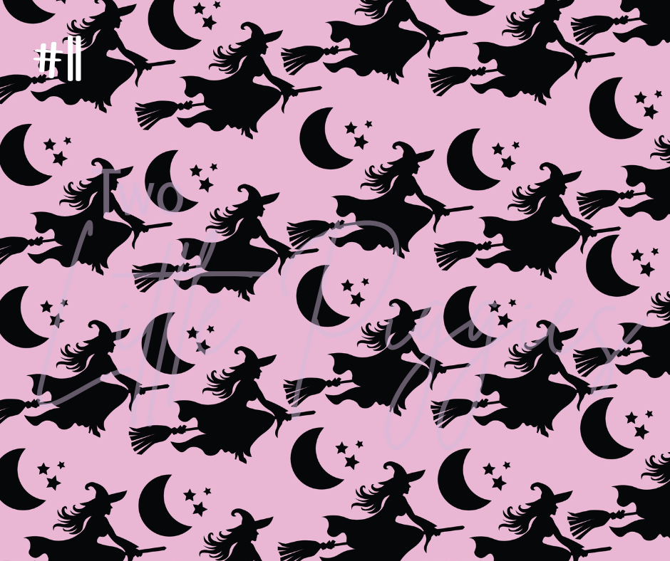 Printed Vinyl - Halloween Pastel Purple Collection