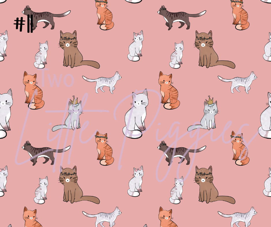 Printed Vinyl - Cute Cats