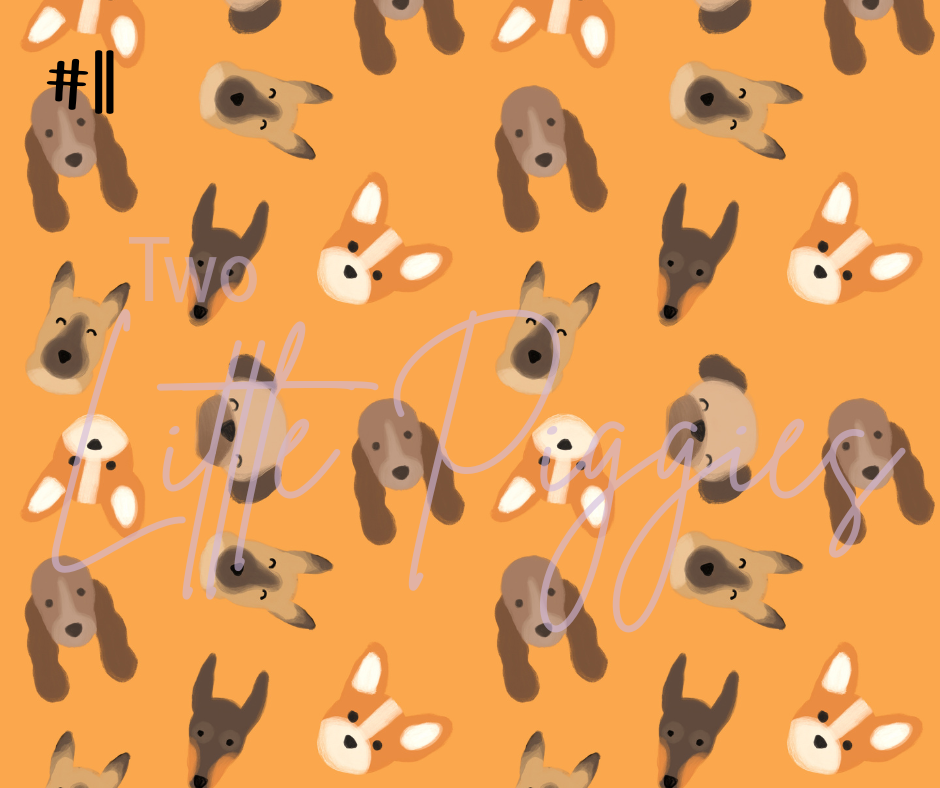 Printed Vinyl - Cute Dogs