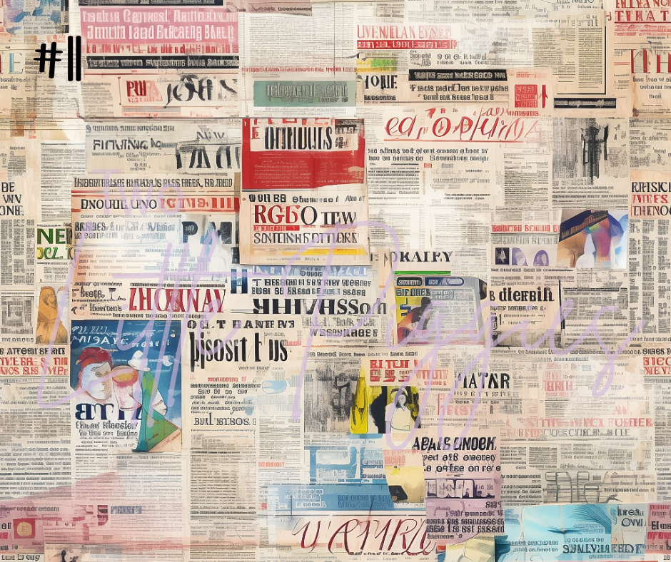 Printed Vinyl - Newspaper