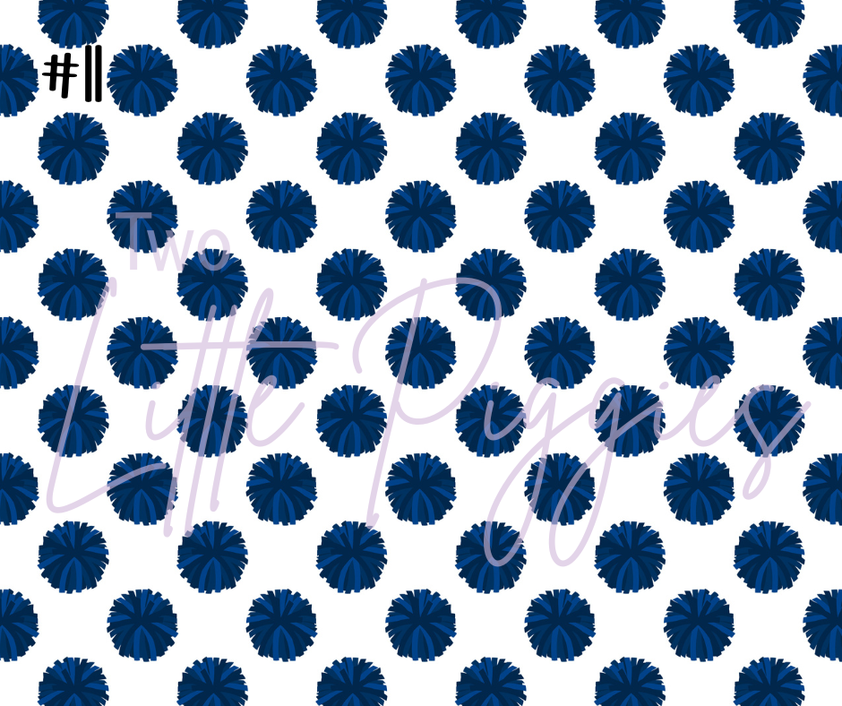 Printed Vinyl - Cheer - Pink and Navy
