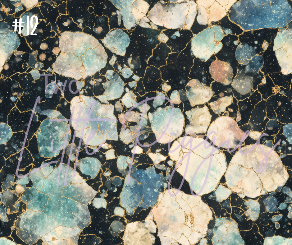 Printed Vinyl - Cracked Crystals