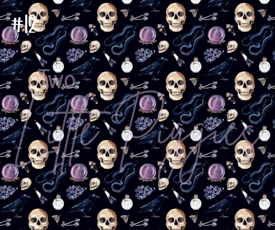 Printed Vinyl - Halloween Gothic Collection