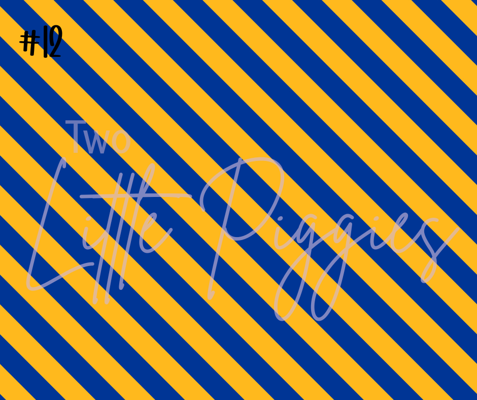 Printed Vinyl - Football - Blue and Gold