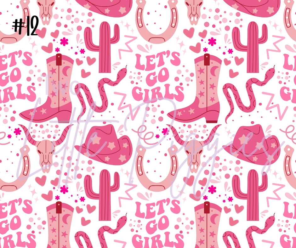 Printed Vinyl - Let's Go Girls