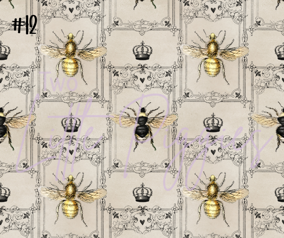 Printed Vinyl - Bumbling Bees
