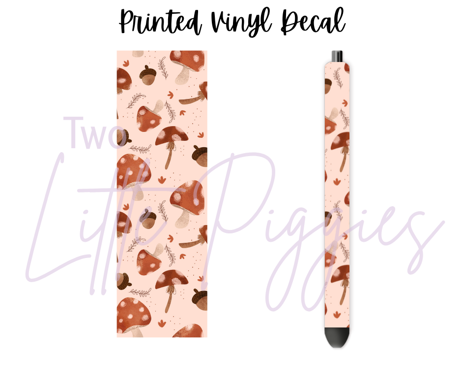 Printed Vinyl - Autumn Mushrooms