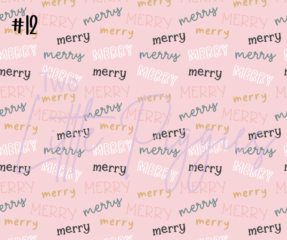 Printed Vinyl - Very Merry Christmas
