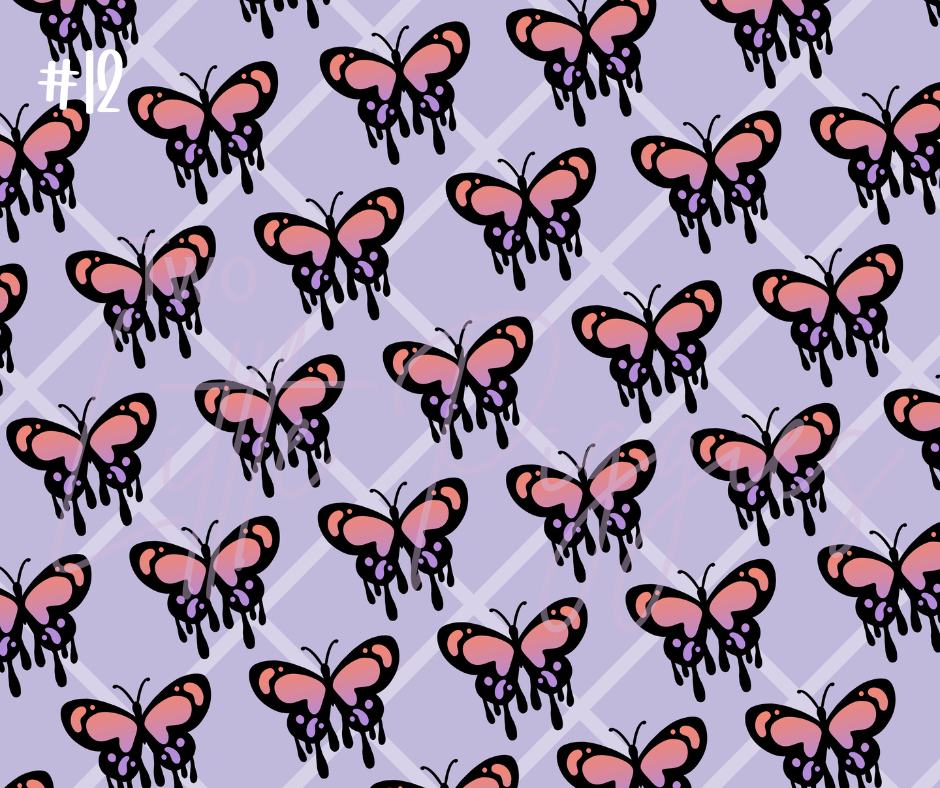 Printed Vinyl - Halloween Pastel Purple Collection