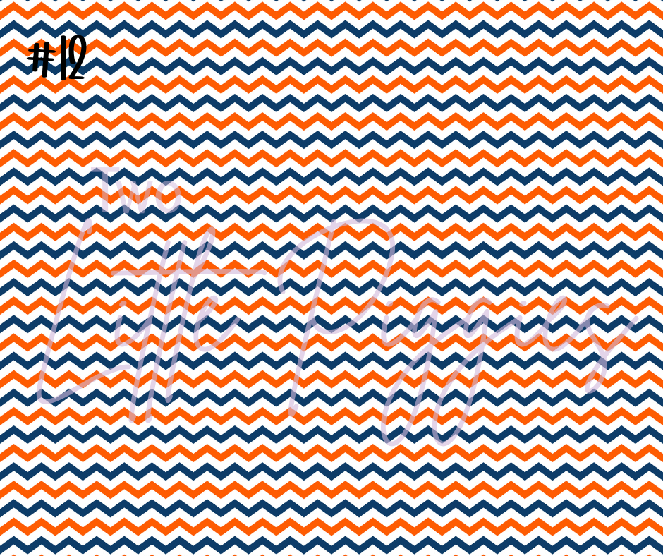 Printed Vinyl - Cheer - Navy and Orange