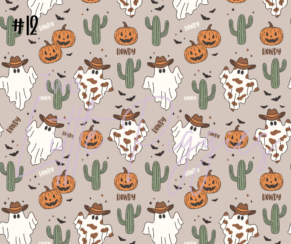 Printed Vinyl - Halloween - Hey Boo