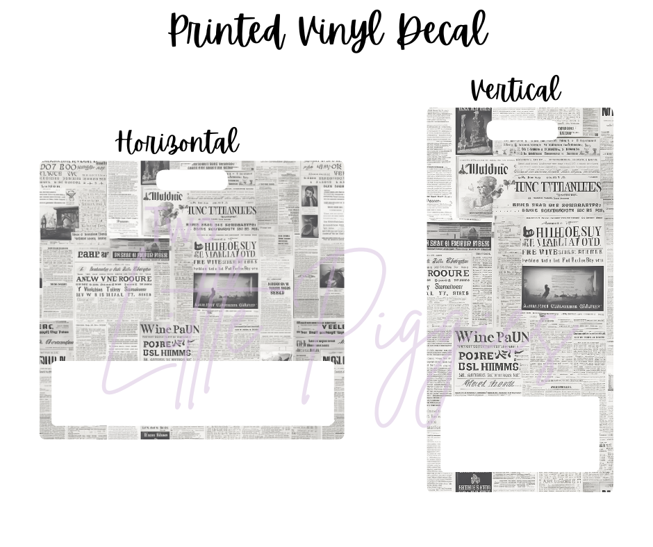 Printed Vinyl - Newspaper