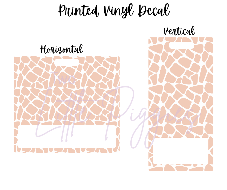 Printed Vinyl - Blush Safari