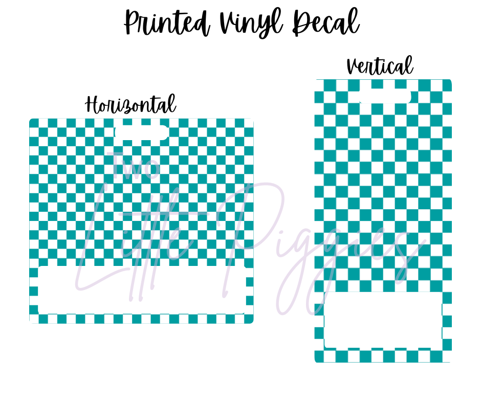 Printed Vinyl - Checkers - Regular