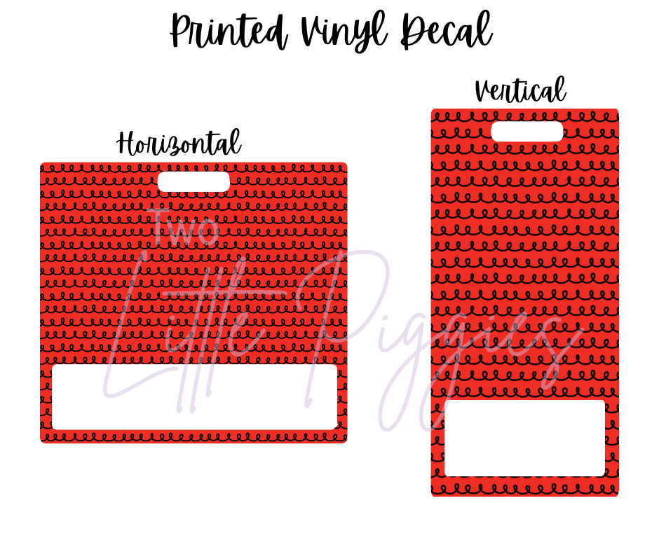 Printed Vinyl - Football - Black and Red