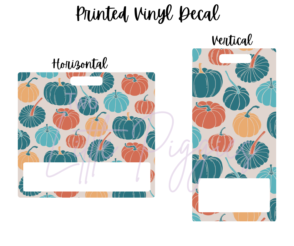 Printed Vinyl - Teal Pumpkin