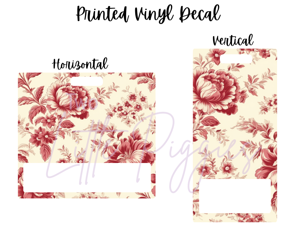 Printed Vinyl - Toile Floral