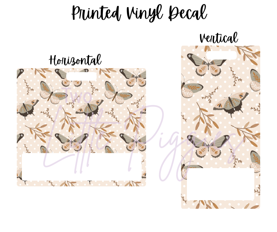 Printed Vinyl - Butterflies in the Garden