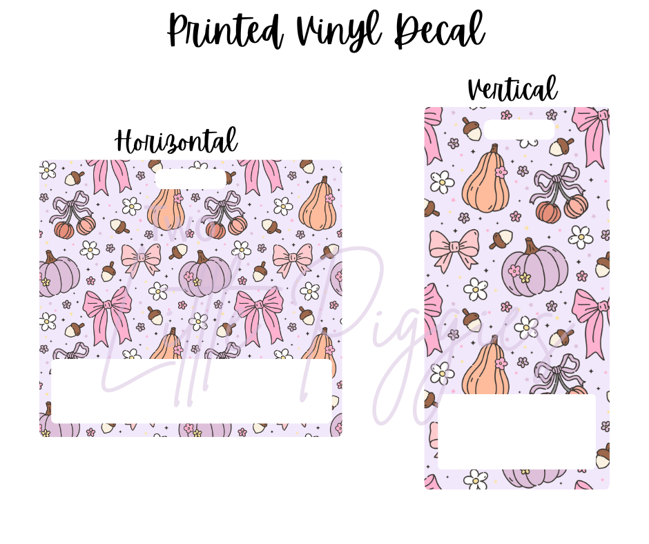 Printed Vinyl - Coquette Pumpkin