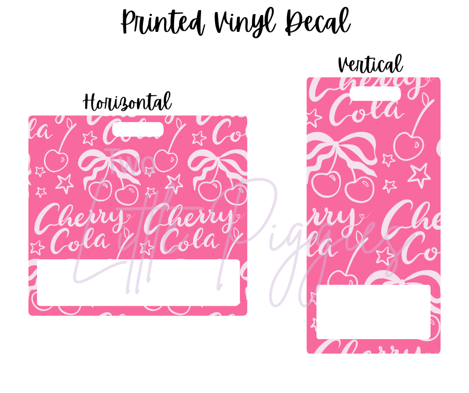 Printed Vinyl - Cherry Cola 2