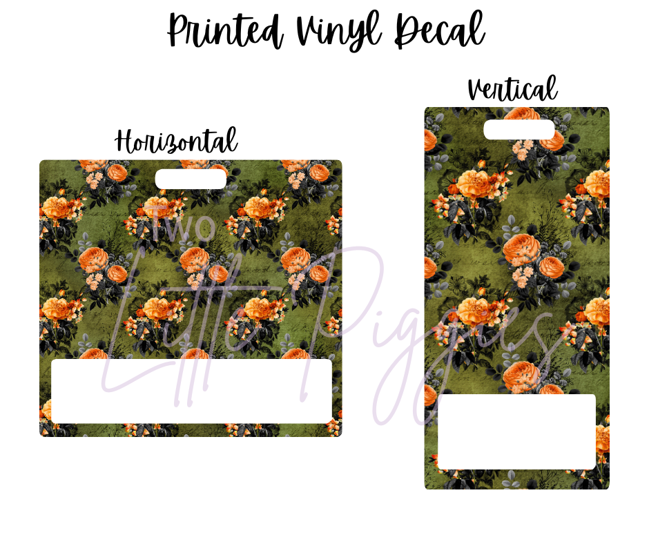 Printed Vinyl - Halloween Floral Collection