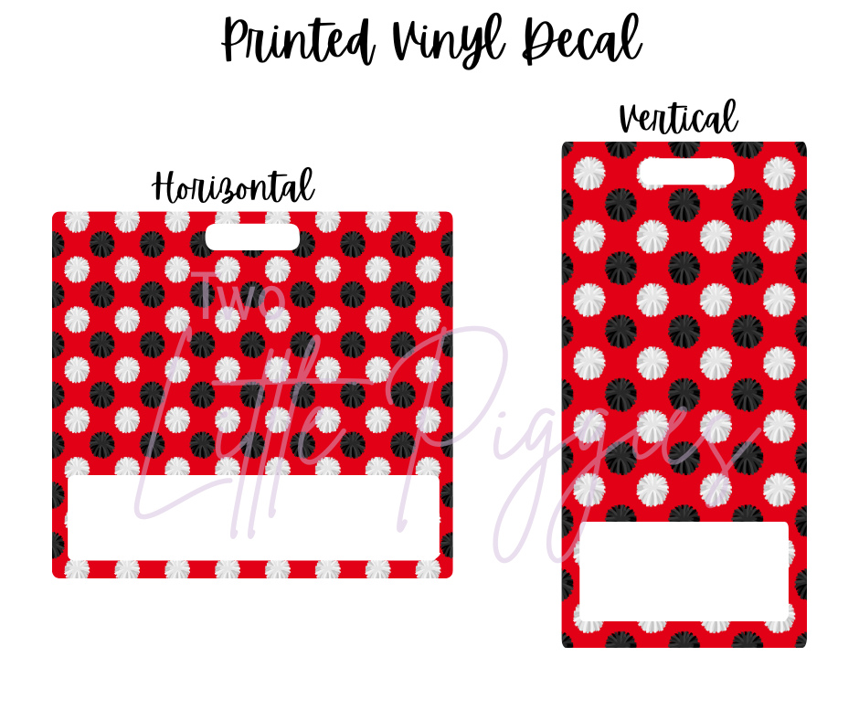 Printed Vinyl - Cheer - Red and Black