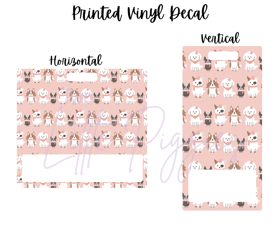 Printed Vinyl - Christmas Pups