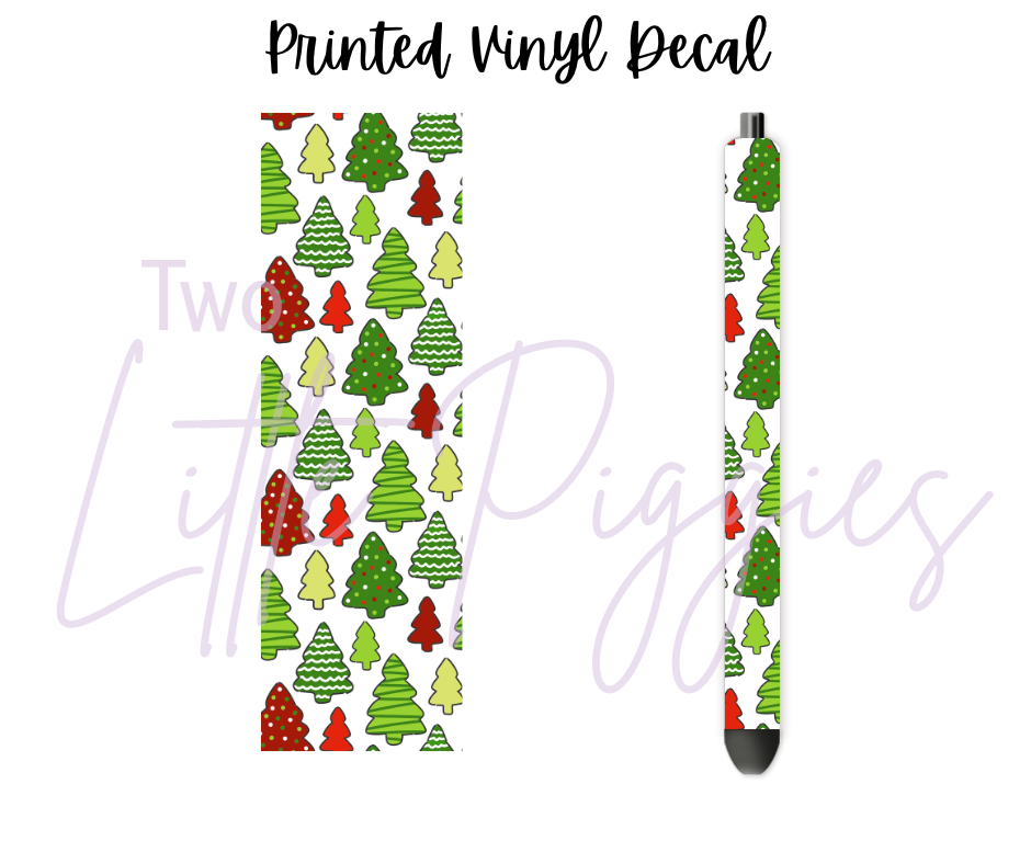 Printed Vinyl - Christmas Trees